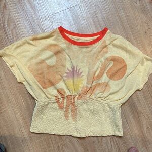The cutest free people Terry tee great condition worn1x L